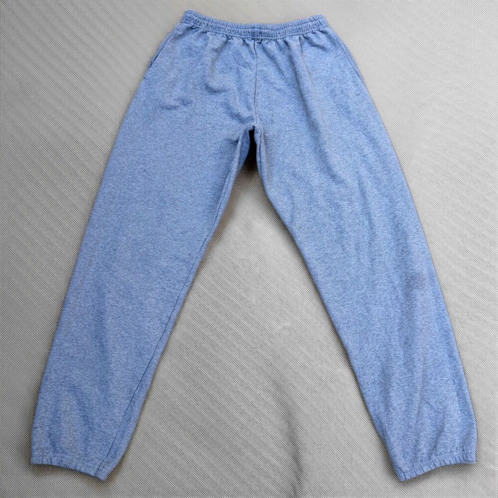 Athletic Works L 36-38 Fleece Sweatpants Mens Gray Cotton Blend Cozy Pockets